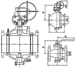 Ball Valves Trunnion Mounted Ball Valve Side Entry Class 150
